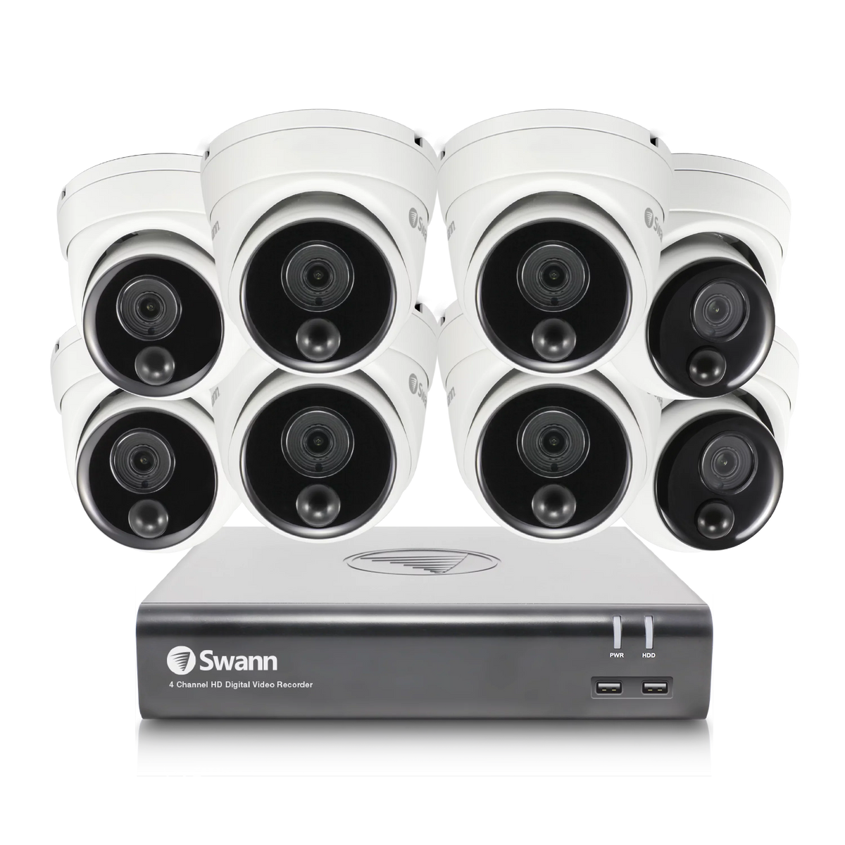 '- SWDVK-84580V8D Camera 8 System 1080p Channel HD Full 8 Security Swann DVR