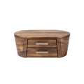 Elegant Wooden Coffee Table with Dual Storage Drawers