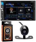 Plate LCD Front Car Magnet + Camera CAM570 + Bluetooth, Multimedia Touchscreen Receiver 6.2" Phone CDR6221 with Rare Input Holder License Absolute USB Jensen