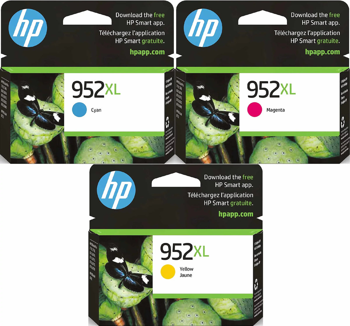 952XL Color 1 HP (1 Cyan, 1 Magenta, 952XL 952XL 952XL Yellow)