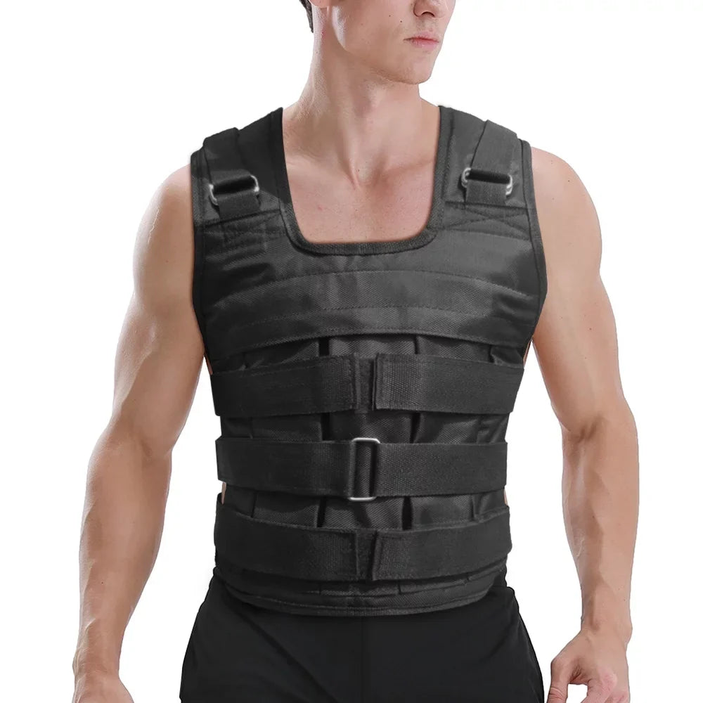 Cloth Weight Training Loading Weight Adjustable Weighted 50kg Vest Max. Oxford (Empty) Jacket Strength Load moobody Exercise