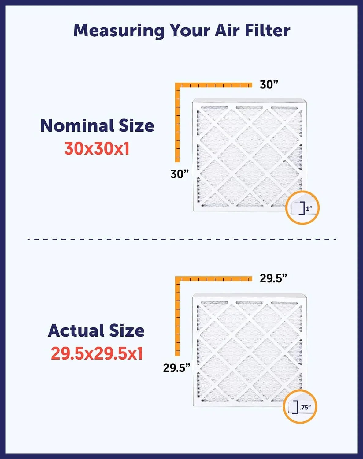 Air 8 Actual .75" MADE MERV | Size: x Furnace 5x38x1a Filter | HVAC | | x A/C USA Filters 5 38 IN King Filter Pleated 4-PACK