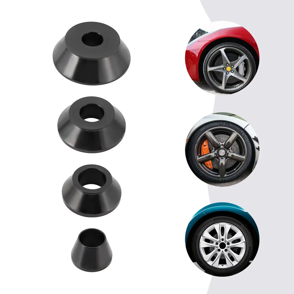 Steel 45-gauge Set Balancer Cones Balancer Cones Adapter 4 36mm Tire Sizes Wheel